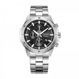 Alexandre Christie AC 6668 Silver Black MCBSSBA